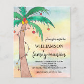 Budget Summer Family Reunion Uitnodiging (Voorkant)