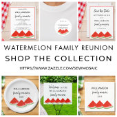 Budget Summer Family Reunion Watermelon Uitnodigin