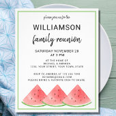 Budget Summer Family Reunion Watermelon Uitnodigin Flyer