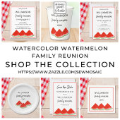 Budget Summer Family Reunion Watermelon Uitnodigin Flyer