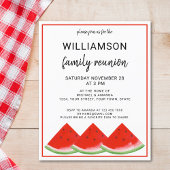 Budget Summer Family Reunion Watermelon Uitnodigin Flyer