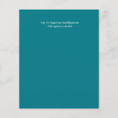 BUDGET Summer Flowers Wedding Invitations (Achterkant)
