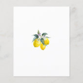 Budget Summer Lemon Bridal Shower Invitations (Achterkant)