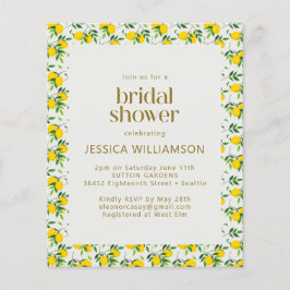 Budget Summer Lemon Fruit Pattern Vrijgezellenfees