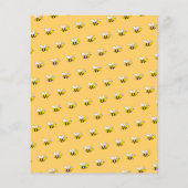 Budget Summer party bijen zonnebloemen achtertuin  (Achterkant)