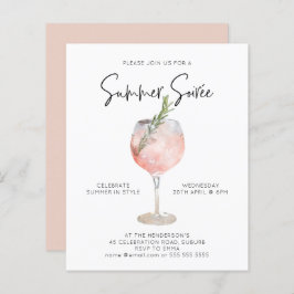 Budget Summer Soiree Drinken Cocktail Party Pink