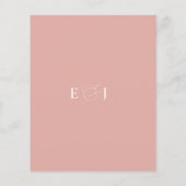 Budget Summer Spring Blush Floral Save the Date (Achterkant)
