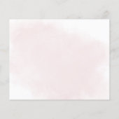 Budget Summer Spring Blush Floral Save the Date (Achterkant)