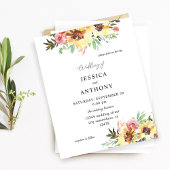 Budget Summer Sunflower Floral Wedding