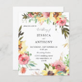 Budget Summer Sunflower Floral Wedding 2 (Voorkant / Achterkant)