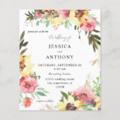 Budget Summer Sunflower Floral Wedding 2 (Voorkant)