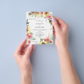Budget Summer Sunflower Floral Wedding 2 Flyer (Hand)