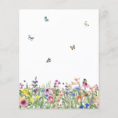 Budget Summer Wildflower Baby shower (Achterkant)