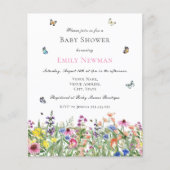 Budget Summer Wildflower Baby shower (Voorkant)