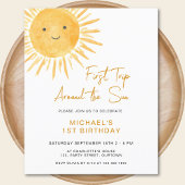Budget Sun Boy's 1st Birthday Invitation