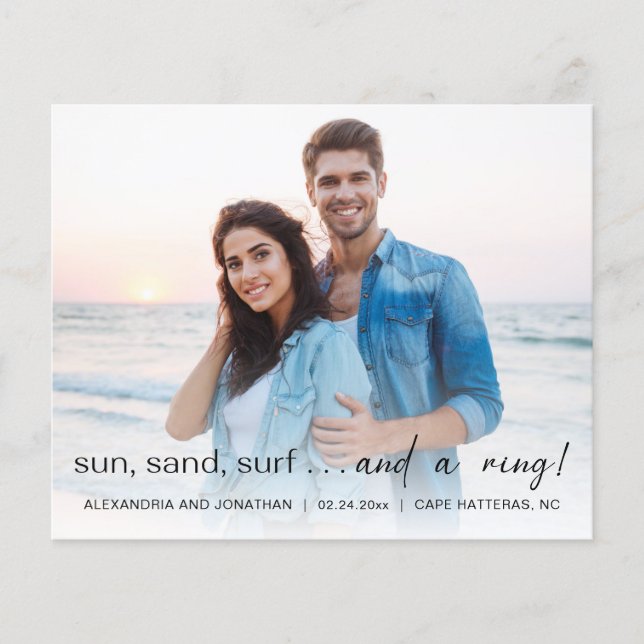 Budget Sun Zee Surf Foto Verloving kondiging (Voorkant)