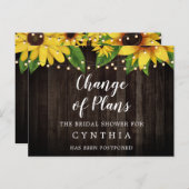 Budget Sunflower Barn Wood String Lights Uitgestel Briefkaart (Voorkant / Achterkant)