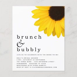 Budget Sunflower Brunch Bubble Vrijgezellenfeest