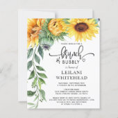 Budget Sunflower Brunch en Bubble Vrijgezellenfees (Voorkant)