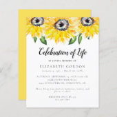 Budget Sunflower Celebration of Life Funeral (Voorkant / Achterkant)