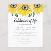 Budget Sunflower Celebration of Life Funeral (Voorkant)