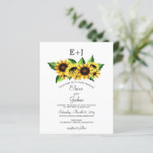 Budget Sunflower Country Weddenschap (Staand voorkant)