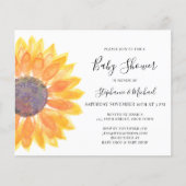 Budget Sunflower Couples Baby shower Invitation (Voorkant)
