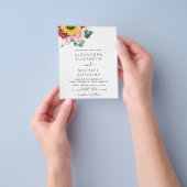 Budget Sunflower Eucalyptus Country Weddenschap Flyer (Hand)