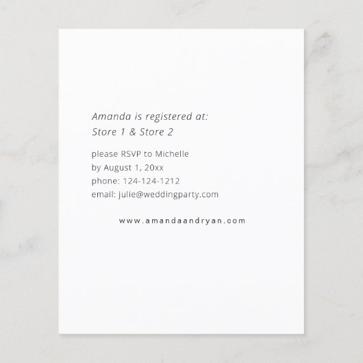 Budget Sunflower & Eucalyptus Florence Vrijgezelle Flyer (Achterkant)