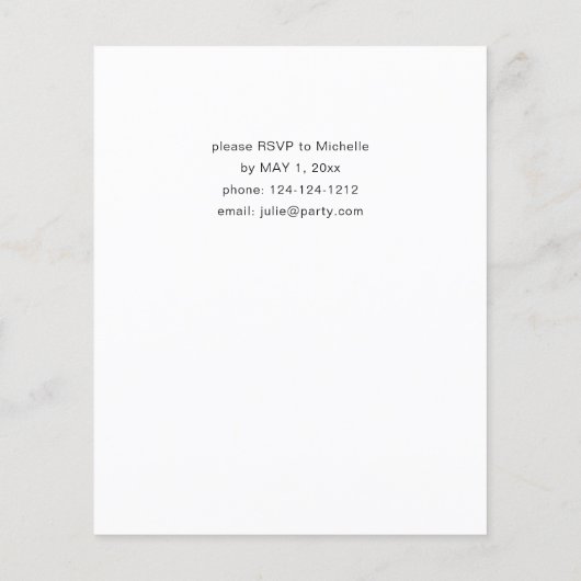 Budget Sunflower & Eucalyptus Graduparty (Achterkant)