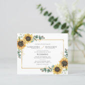 Budget Sunflower Eucalyptus Greenery Wedding (Staand voorkant)