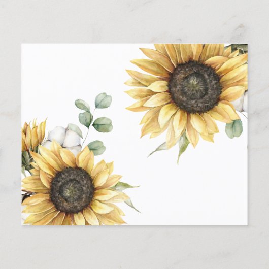 Budget Sunflower Eucalyptus Greenery Wedding (Achterkant)