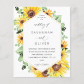Budget Sunflower & Eucalyptus MOD Floral Wedding (Voorkant)