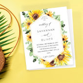 Budget Sunflower & Eucalyptus MOD Floral Wedding W