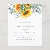 Budget Sunflower Eucalyptus Weddenschap (Voorkant)