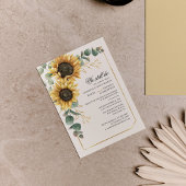 Budget Sunflower Eucalyptus Wedding Vow Renewal