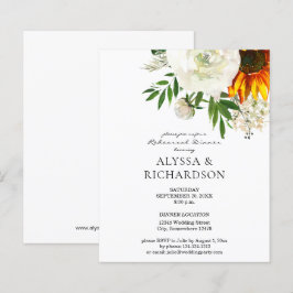 Budget Sunflower Floral repesal Dinner