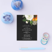 Budget Sunflower Floral repesal Dinner B Flyer (Enkel)