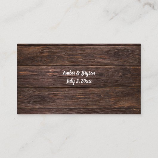 Budget Sunflower, Hout Floral 2SM No Meal RSVP Enc Informatiekaartje (Achterkant)