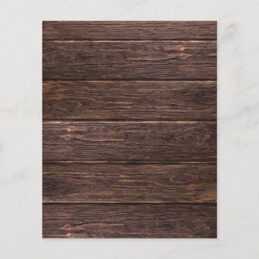 Budget Sunflower, Hout & Licht sparen de Datum (Achterkant)