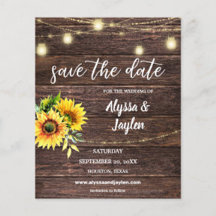 Budget Sunflower Houten & Slingerende Licht Opslag Flyer