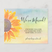 Budget Sunflower Moving Announge Kaart (Voorkant)