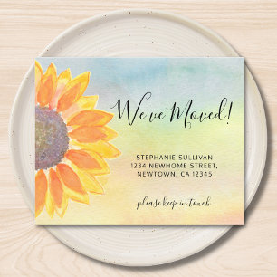 Budget Sunflower Moving Announge Kaart