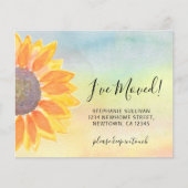 Budget Sunflower Moving Announge Kaart (Voorkant)
