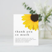 Budget Sunflower Pas getrouwd Foto Hartelijk dank (Staand voorkant)