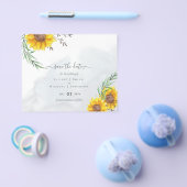 Budget Sunflower Rustic Woodland Garden Save Date Flyer (Enkel)