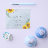 Budget Sunflower Rustic Woodland Garden Wedding Flyer (Enkel)