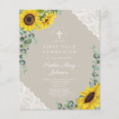 Budget Sunflower Taupe Lace First Community (Voorkant)