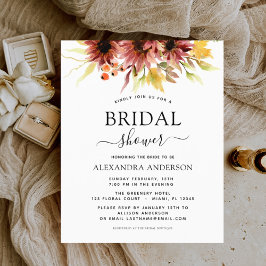 Budget Sunflower Vrijgezellenfeest Burgundy Floral