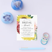 Budget Sunflower Vrijgezellenfeest Spring Floral Flyer (Enkel)